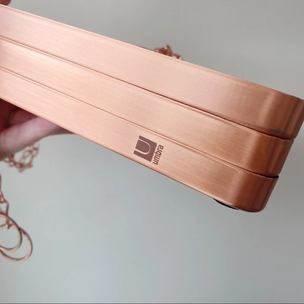 UMBRA Diamond Mirrors in Rose Gold (set of 3)